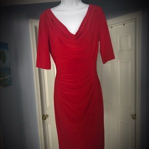 Red dress by Lauren Ralph Lauren
