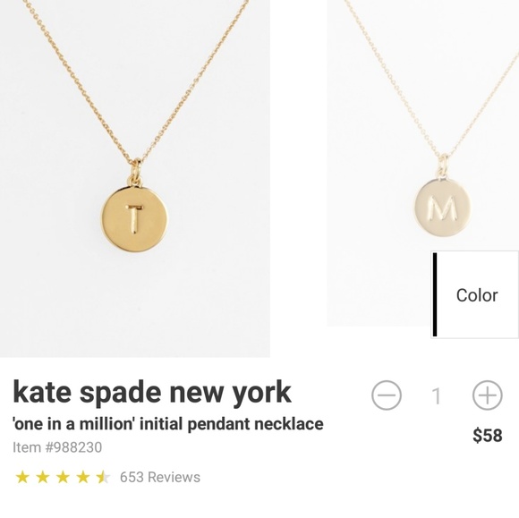 kate spade Jewelry - 💕💕Gold KS Initial 'G' Necklace