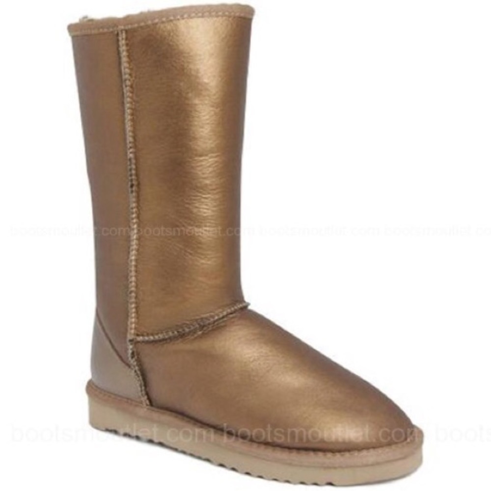 ✨PRICE DROP ✨Limited Tall Gold Metallic Ugg Boots