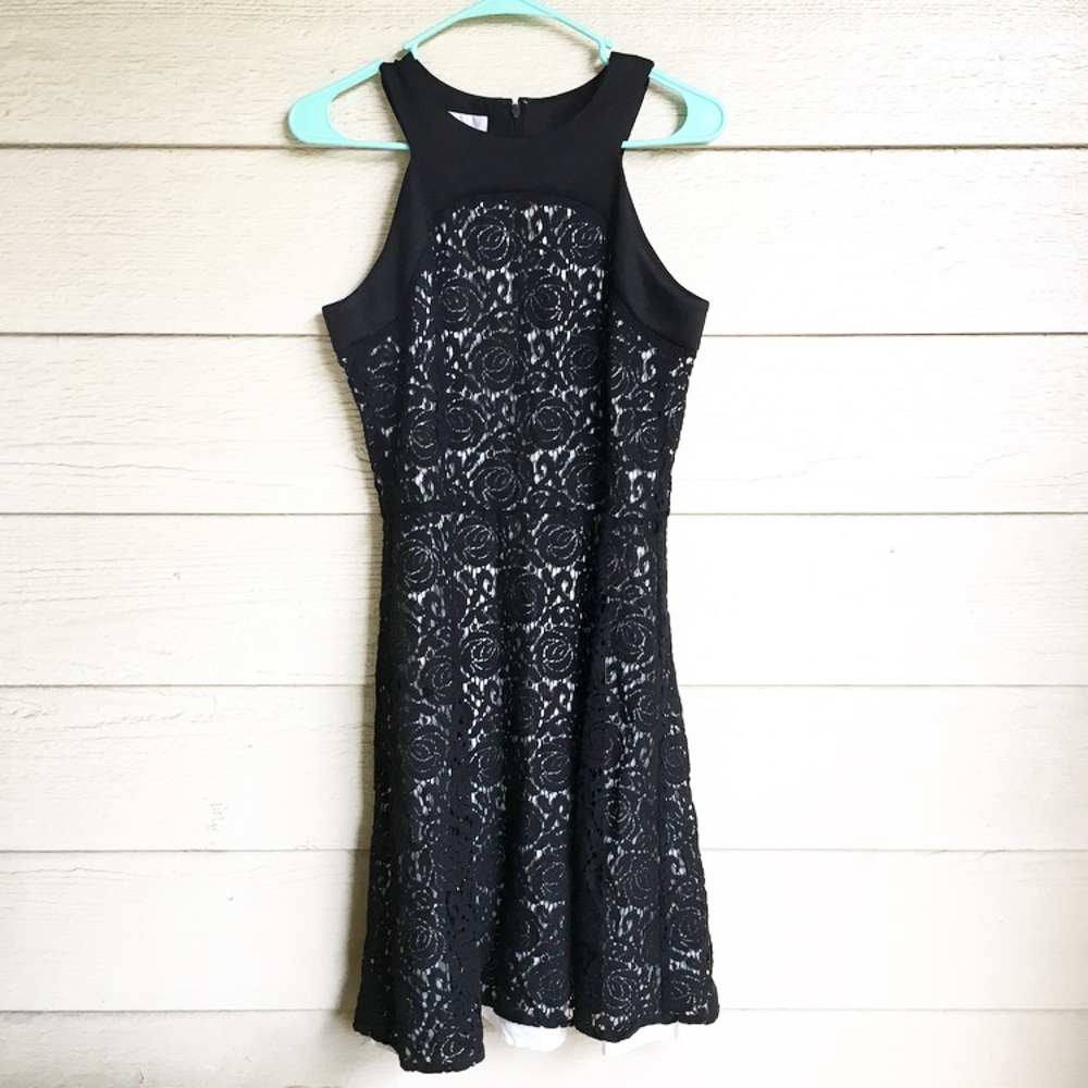Donna Morgan Black Lace Dress