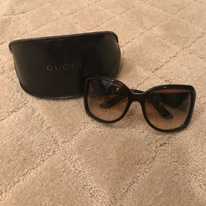 Gucci Light Brown Sunglasses. Lightly worn.