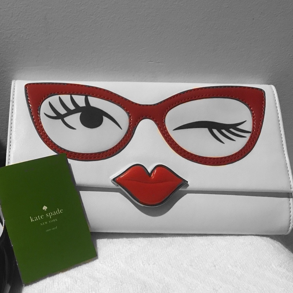 Kate Spade New York Rose Colored Frames Clutch