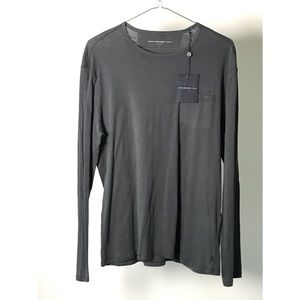 Mens John Varvatos T-Shirt Green/Grey Large