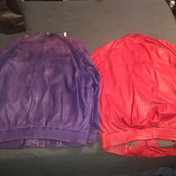 Red and purple pelle pelle leathers - Picture 3 of 4