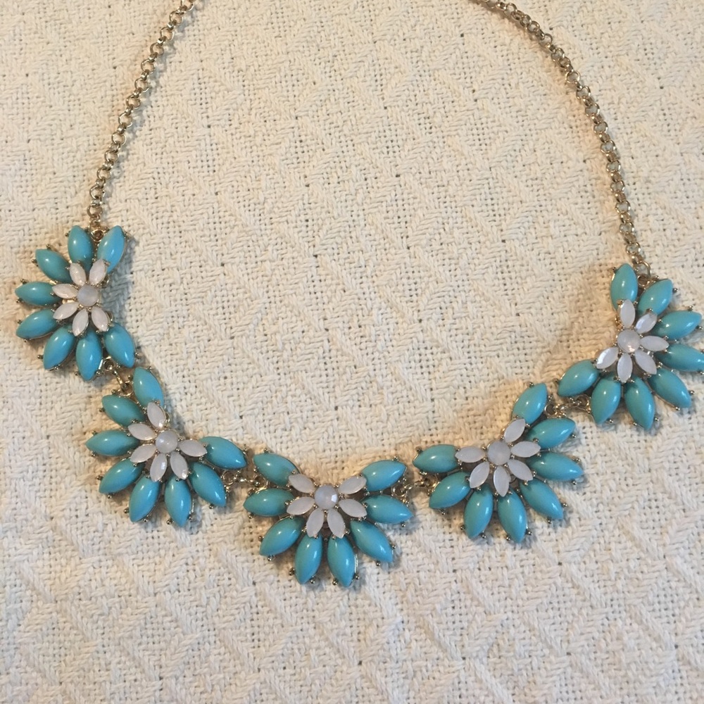 Baublebar Blue Flower Statement Necklace
