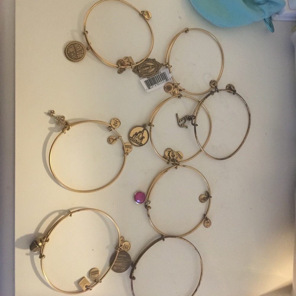 8 Alex and Ani bracelets