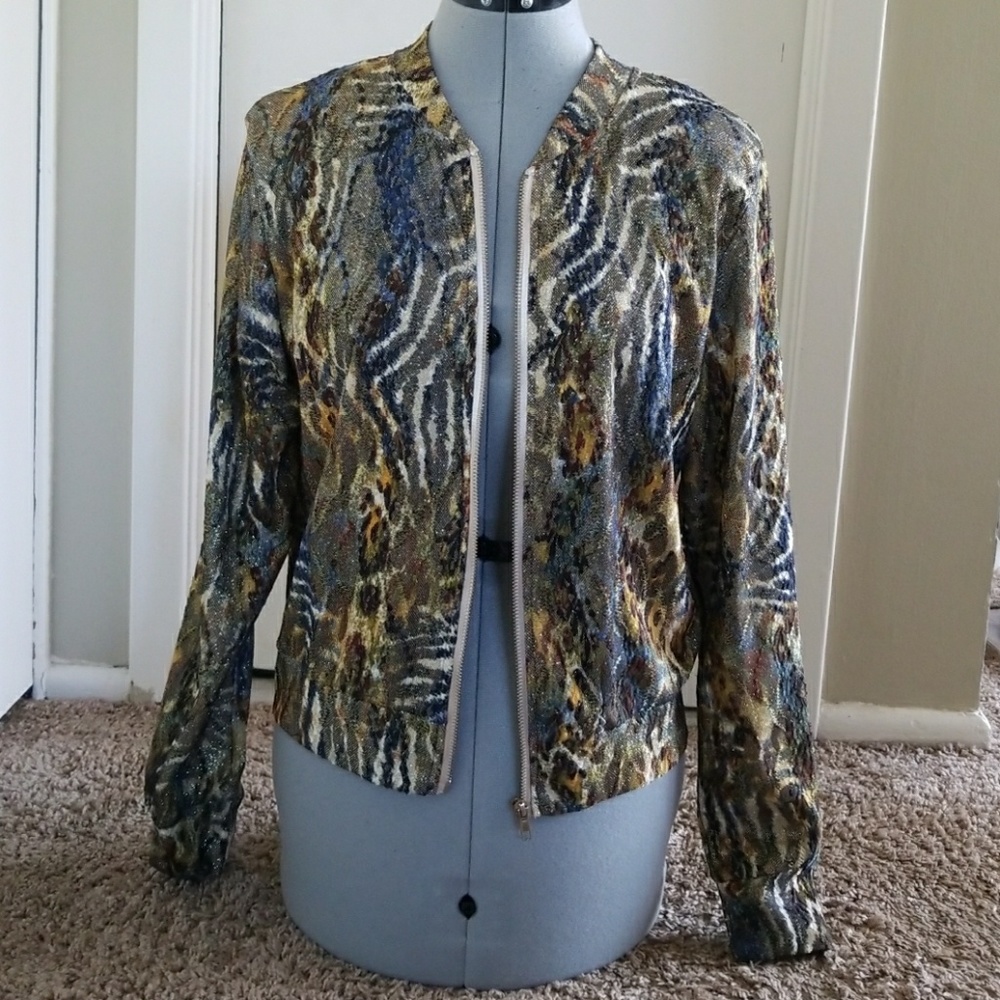 Metallic bomber jacket - Picture 3 of 4
