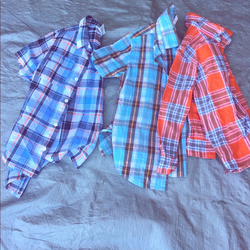 3 boys dress shirts