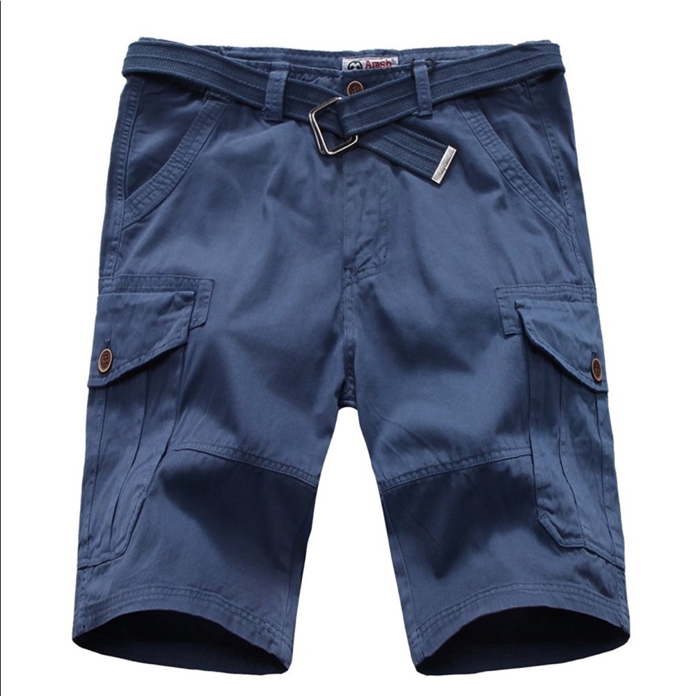 Men's Relaxed-Fit Flat-Front Cargo Shorts