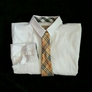 Men's Burberry Pull Over/Button Down Shirt