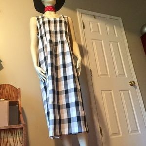 Midi Plaid Dress