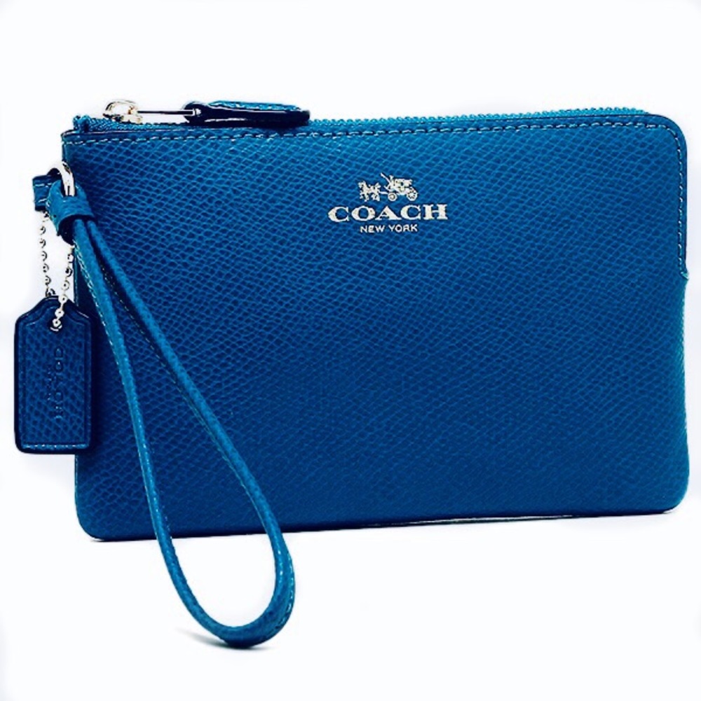 🔥ANY OFFER ACCEPTED🔥 COACH Blue Leather Wristlet