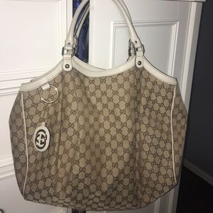 Authentic Canvas Gucci Sukey Bag