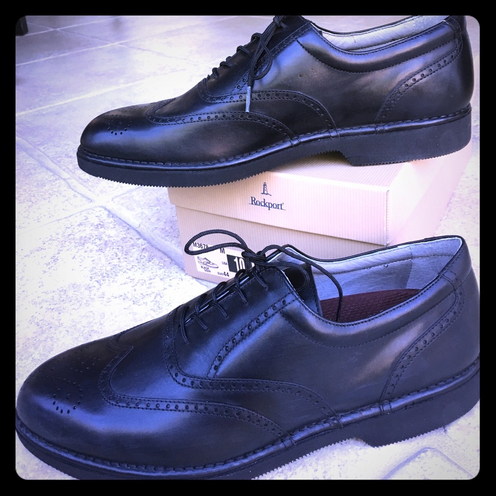 Dressports by Rockport wingtip oxford NIB. Black