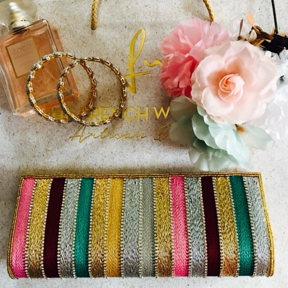 Multi Colored Evening Clutch Bag