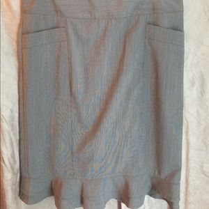 Tan pencil skirt with POCKETS!!!!