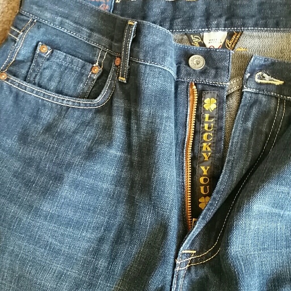 LUCKY BRAND DUNGAREES  (MADE IN THE USA ) - Picture 3 of 4