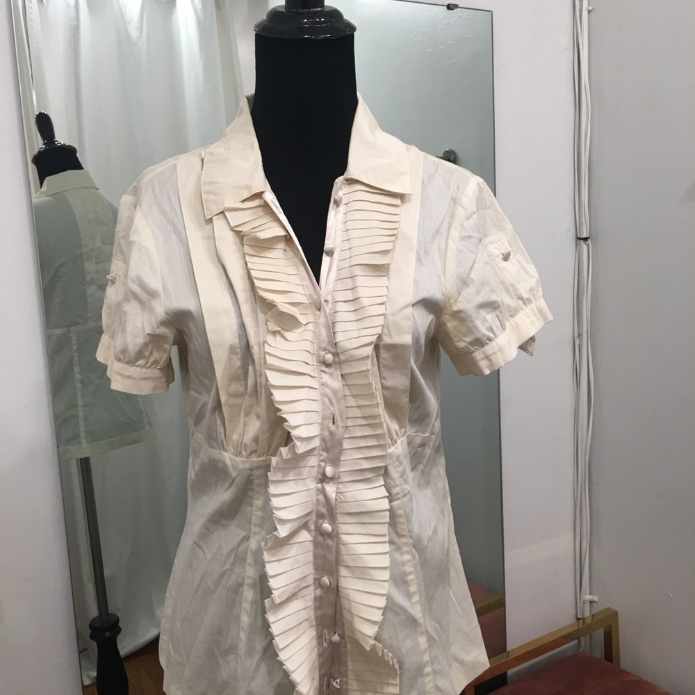 Cream ruched flowers from Arden B