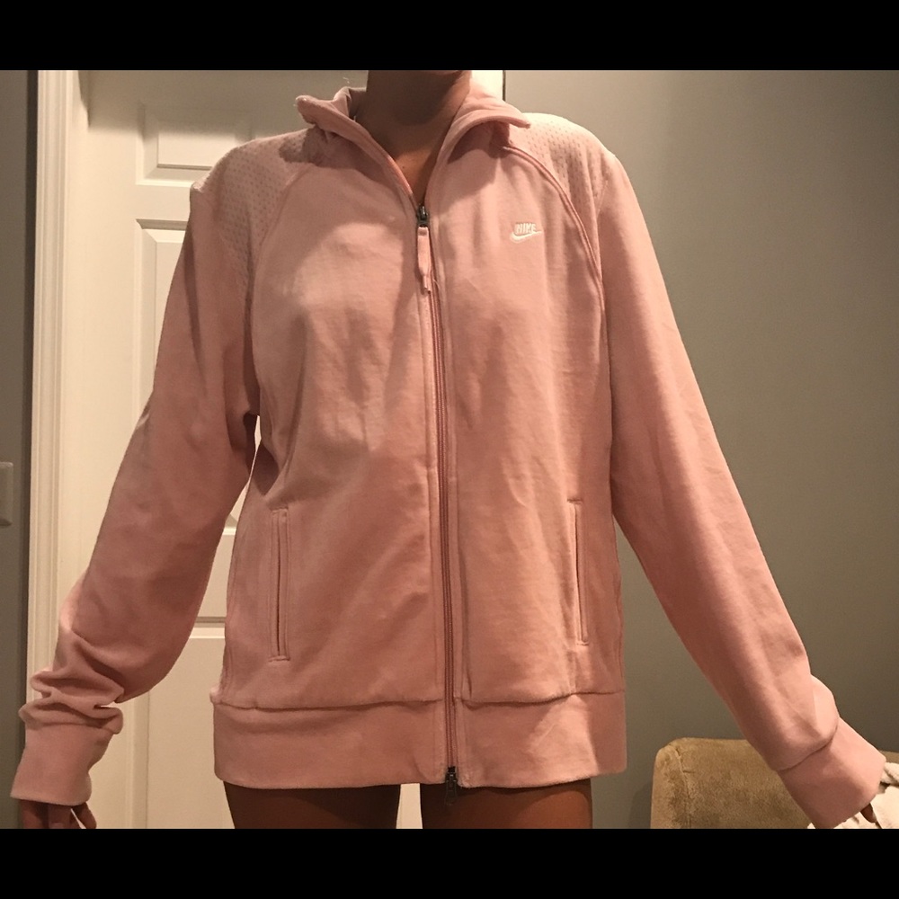 Nike sweatshirt suede light pink brand new!!!!