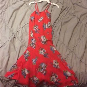 Cute High Neck Halter Dress