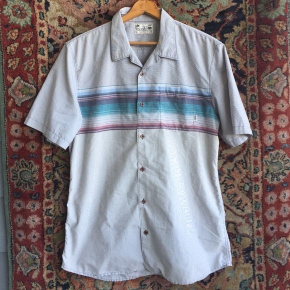 Vans Striped Button Down Men's - Picture 2 of 4