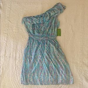 NWT Lilly Pulitzer one shoulder jersey dress