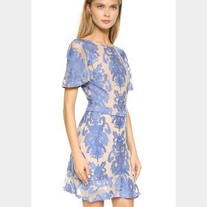 For Love & Lemons XS blue/nude dress