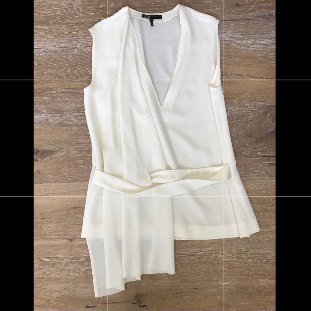 Maje belted blouse