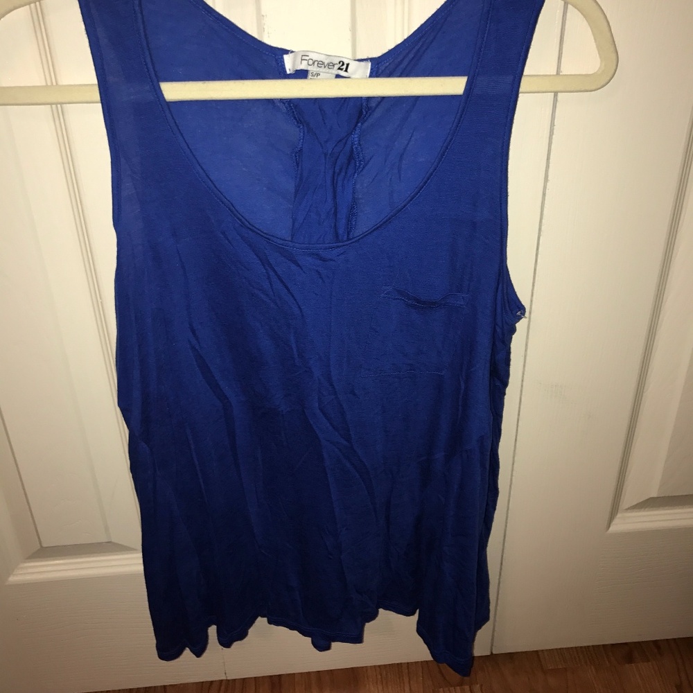 Blue tank top