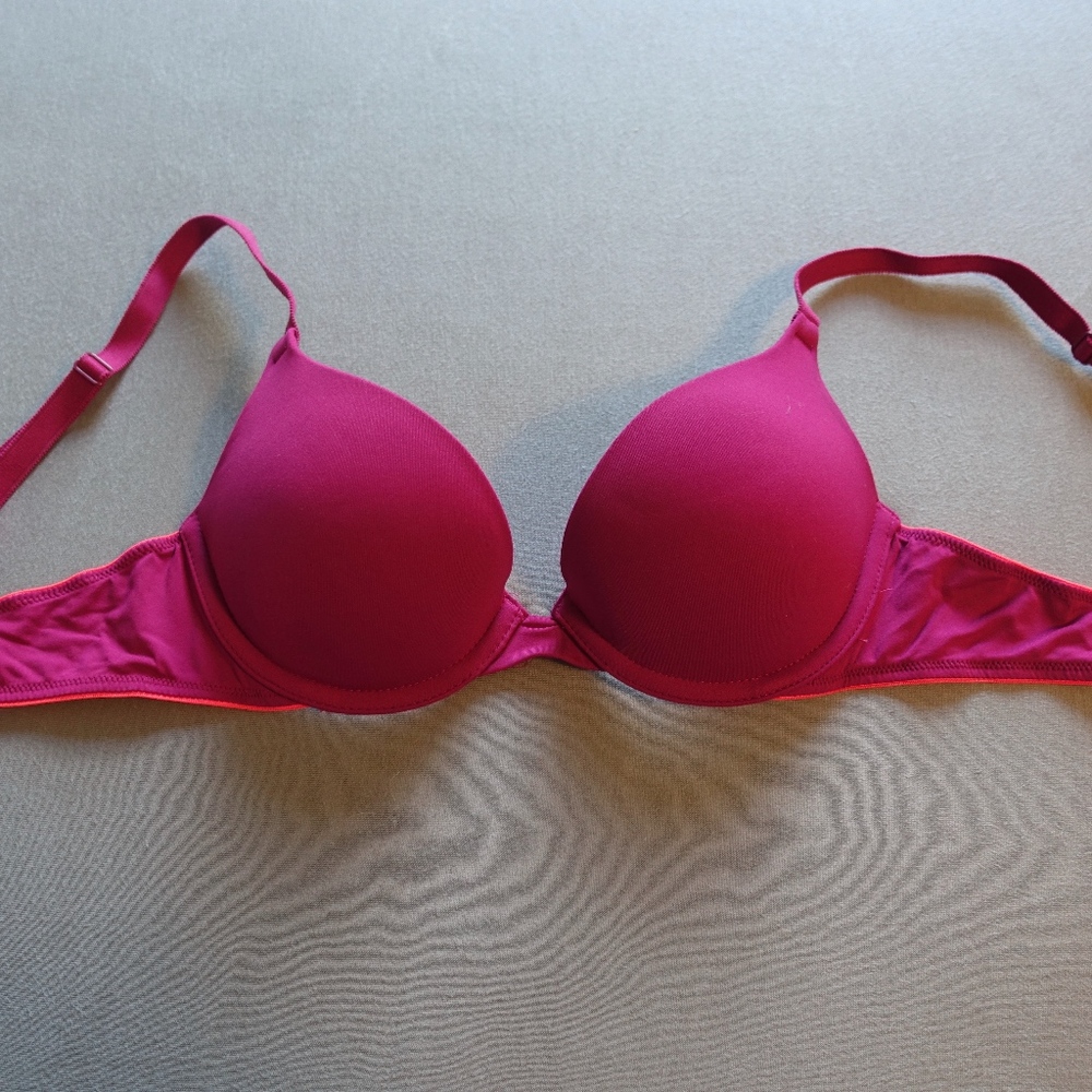PINK VS Magenta Push Up Bra w/ Convertible Straps