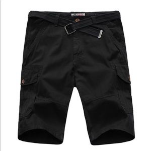 Men's Relaxed-Fit Flat-Front Cargo Shorts