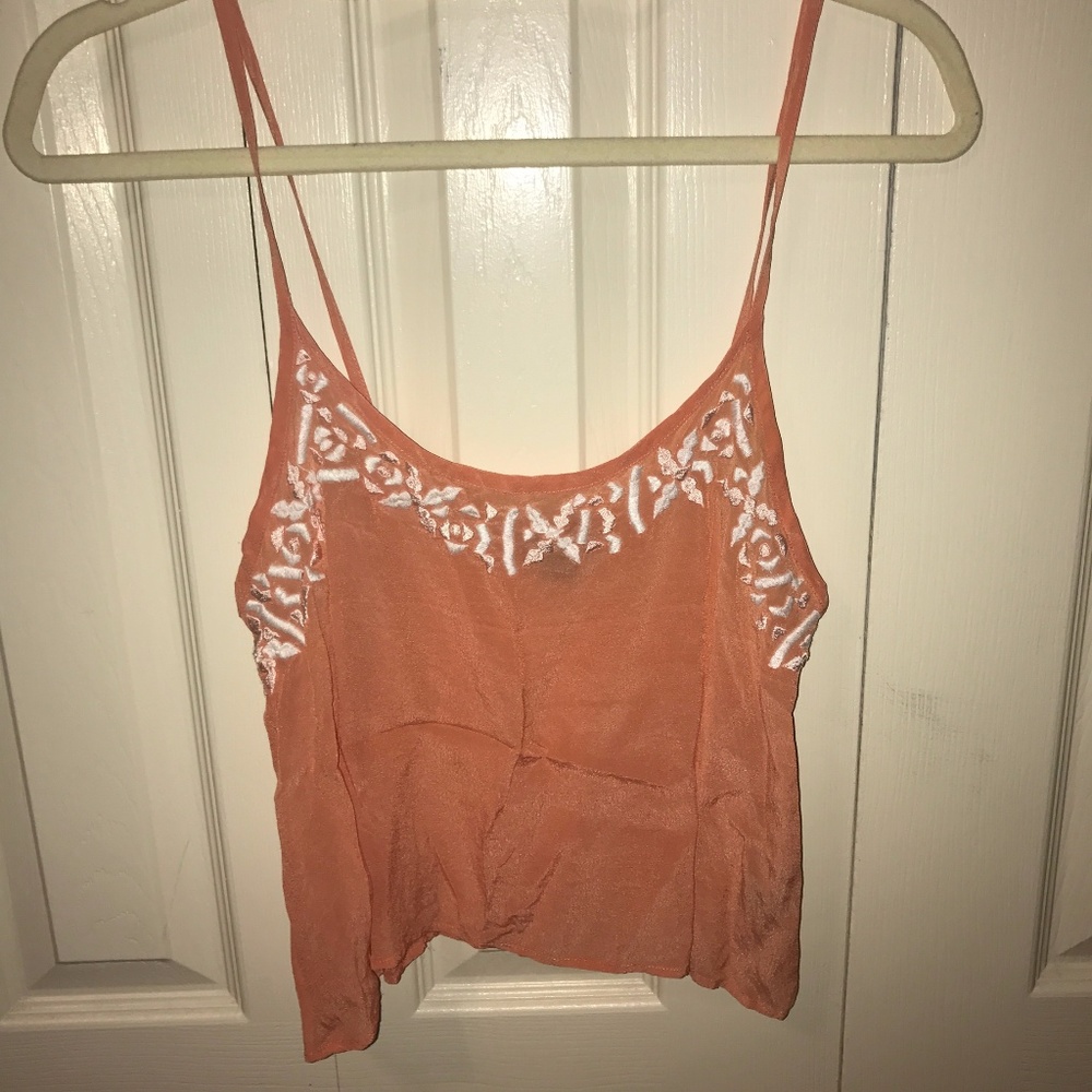 Orange crop top