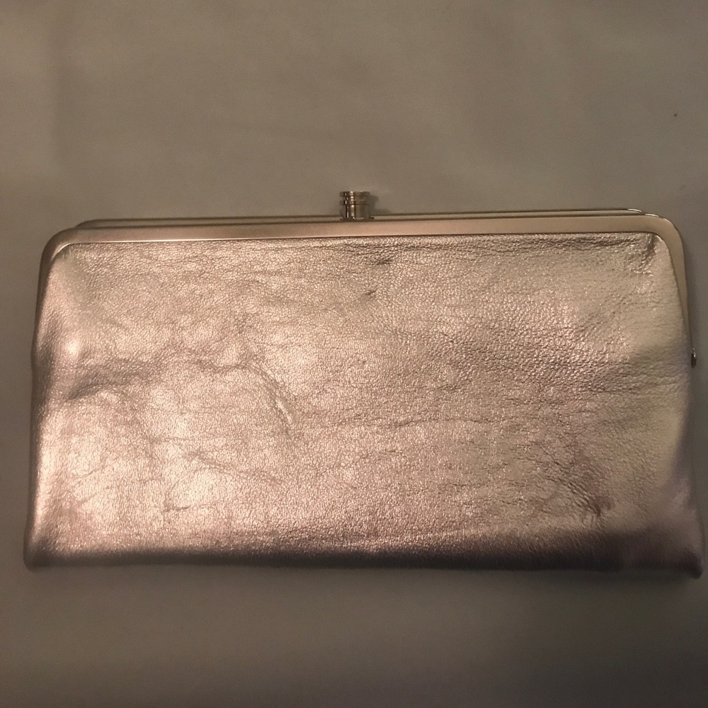 Silver HOBO clutch