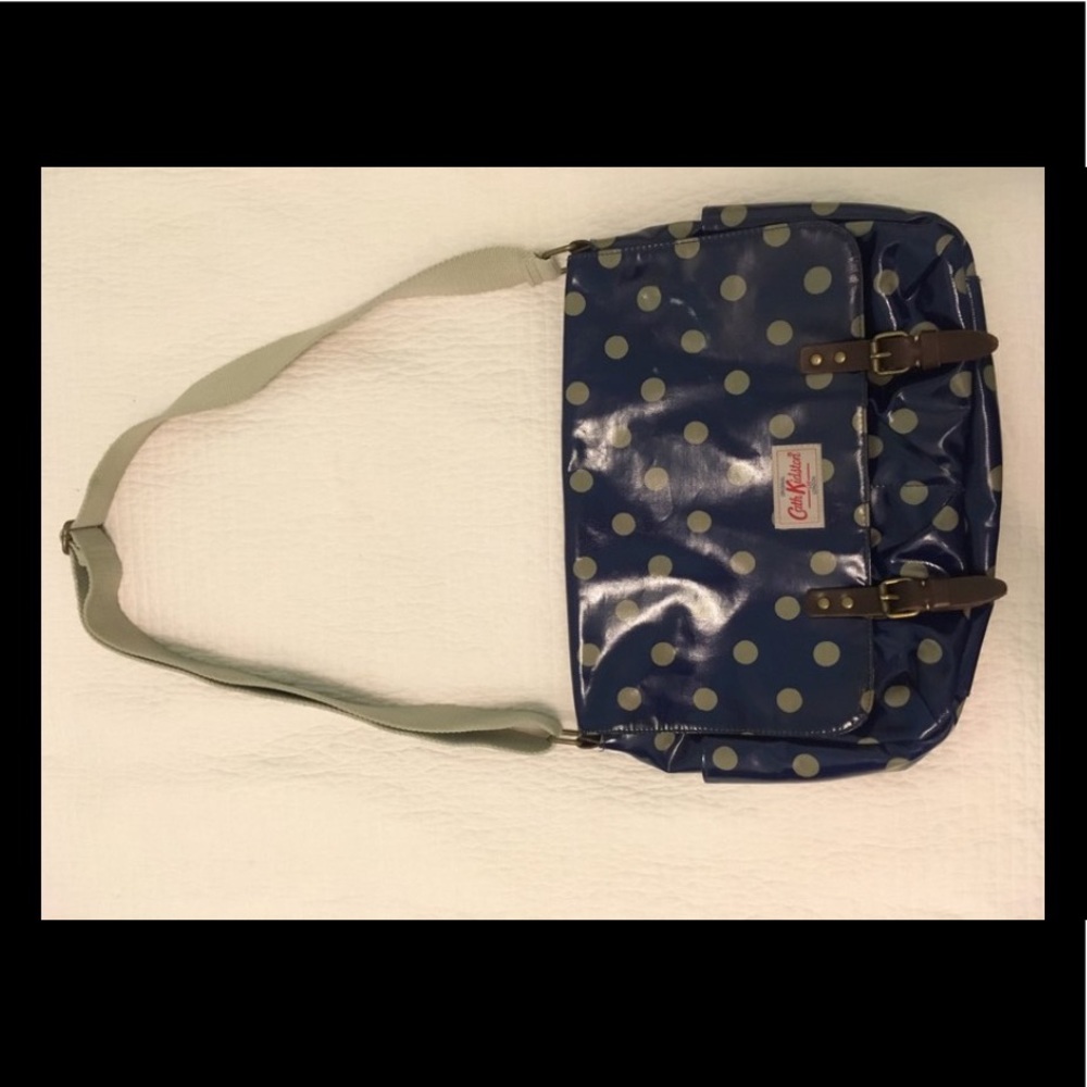 cath kidston messenger polka doted bag