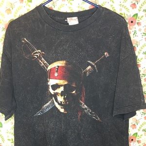 Acid wash Pirates Disney short sleeve