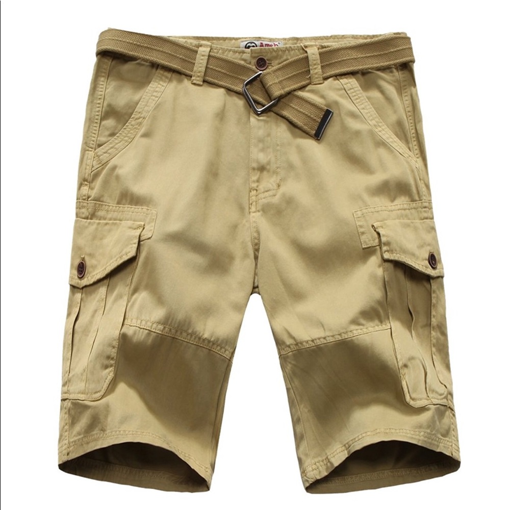 Men's Relaxed-Fit Flat-Front Cargo Shorts