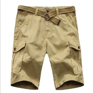 Men's Relaxed-Fit Flat-Front Cargo Shorts