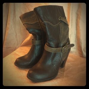 Brown dressy boots