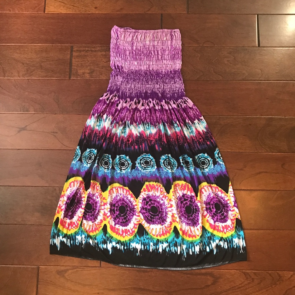 Colorful swim suit cover up