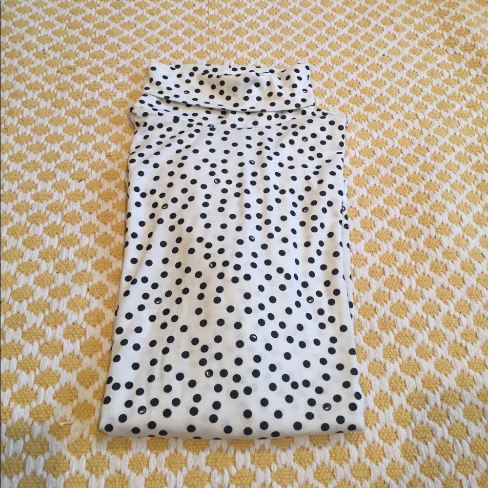 Vineyard Vines Polka Dot Long Sleeve Turtle Neck