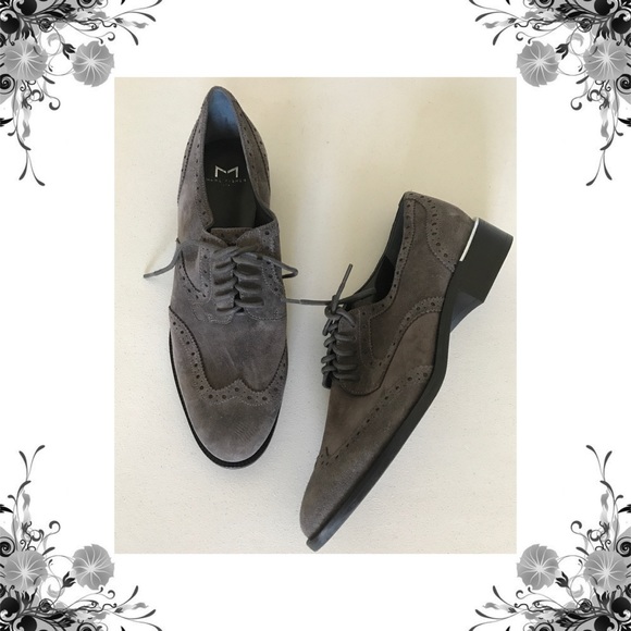 Marc Fisher Shoes - {Marc Fisher LTD} Katie Gray Suede Oxfords