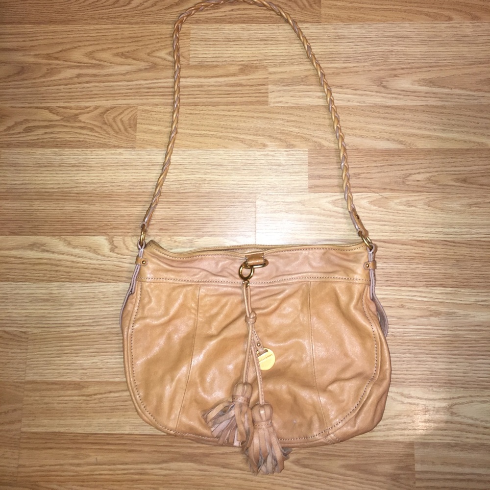 Juicy Couture Leather Braided Crossbody Purse
