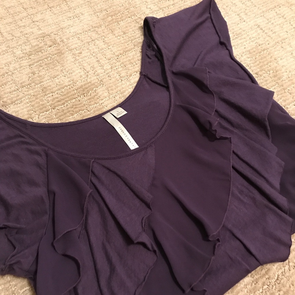 Purple Lauren Conrad Ruffle Top