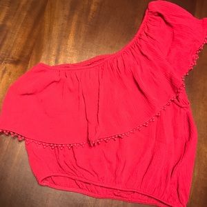 Off the shoulder crop top