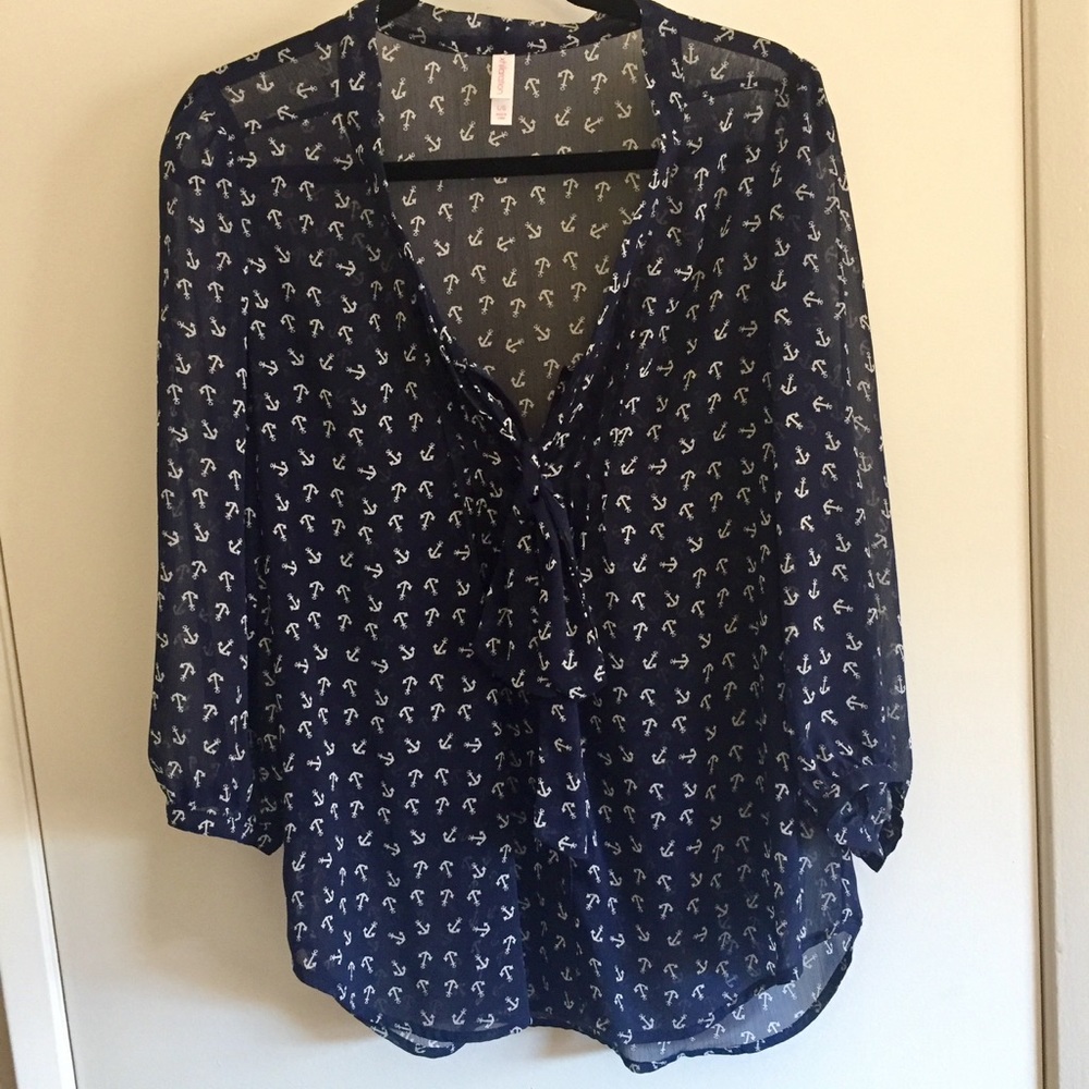 Anchor Print Blouse