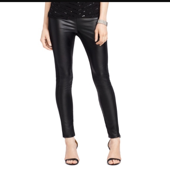 Lauren Ralph Lauren Pants - NWOT Lauren Ralph Lauren Leather Leggings 2