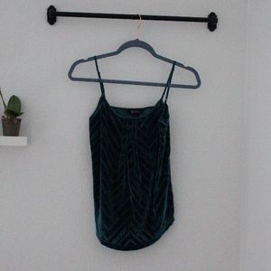Lucky Brand Teal Velvet Tank