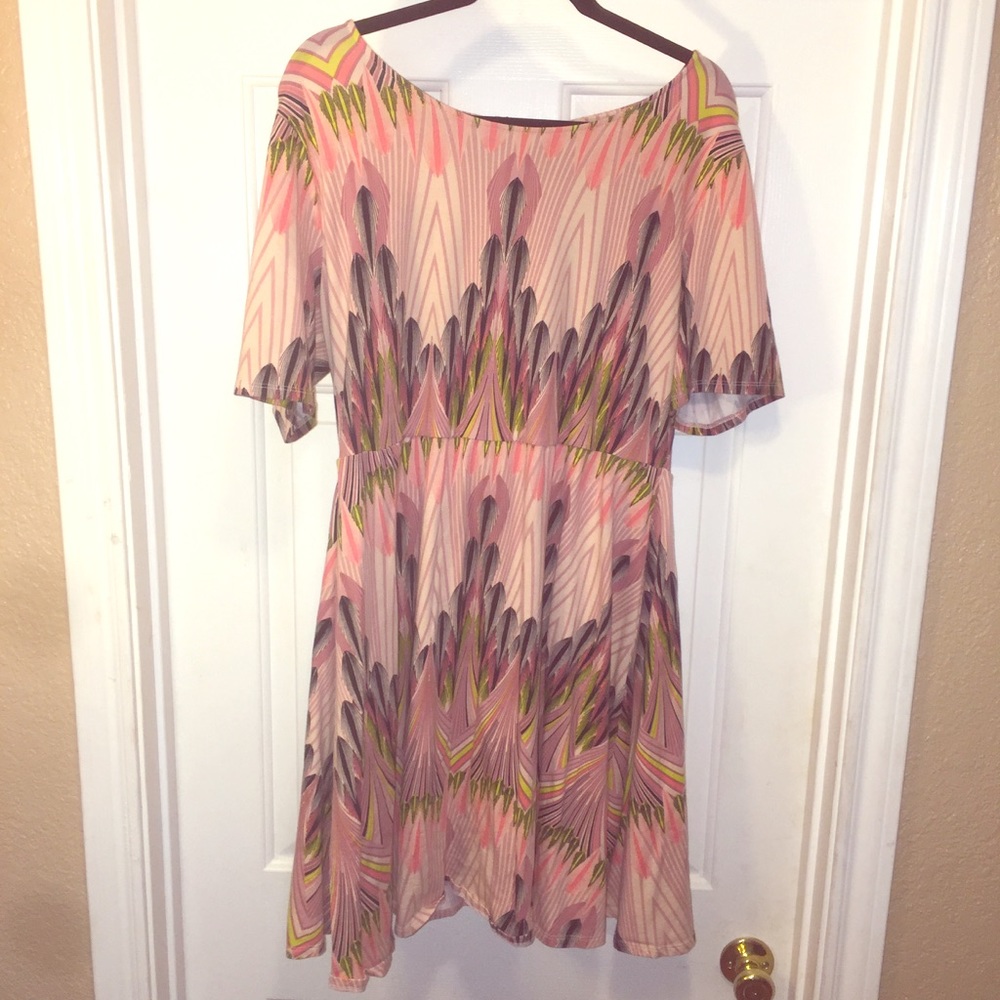PLIS SIZE- skater dress