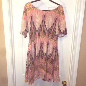 PLIS SIZE- skater dress