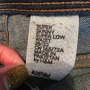 H&m super skinny jeans